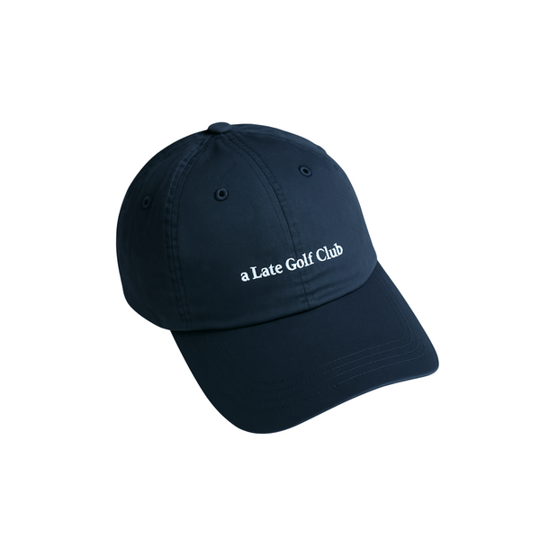 Gorra de golf de color azul marino