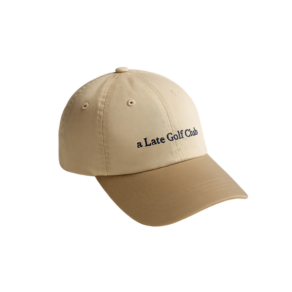 Gorra de golf de color beige